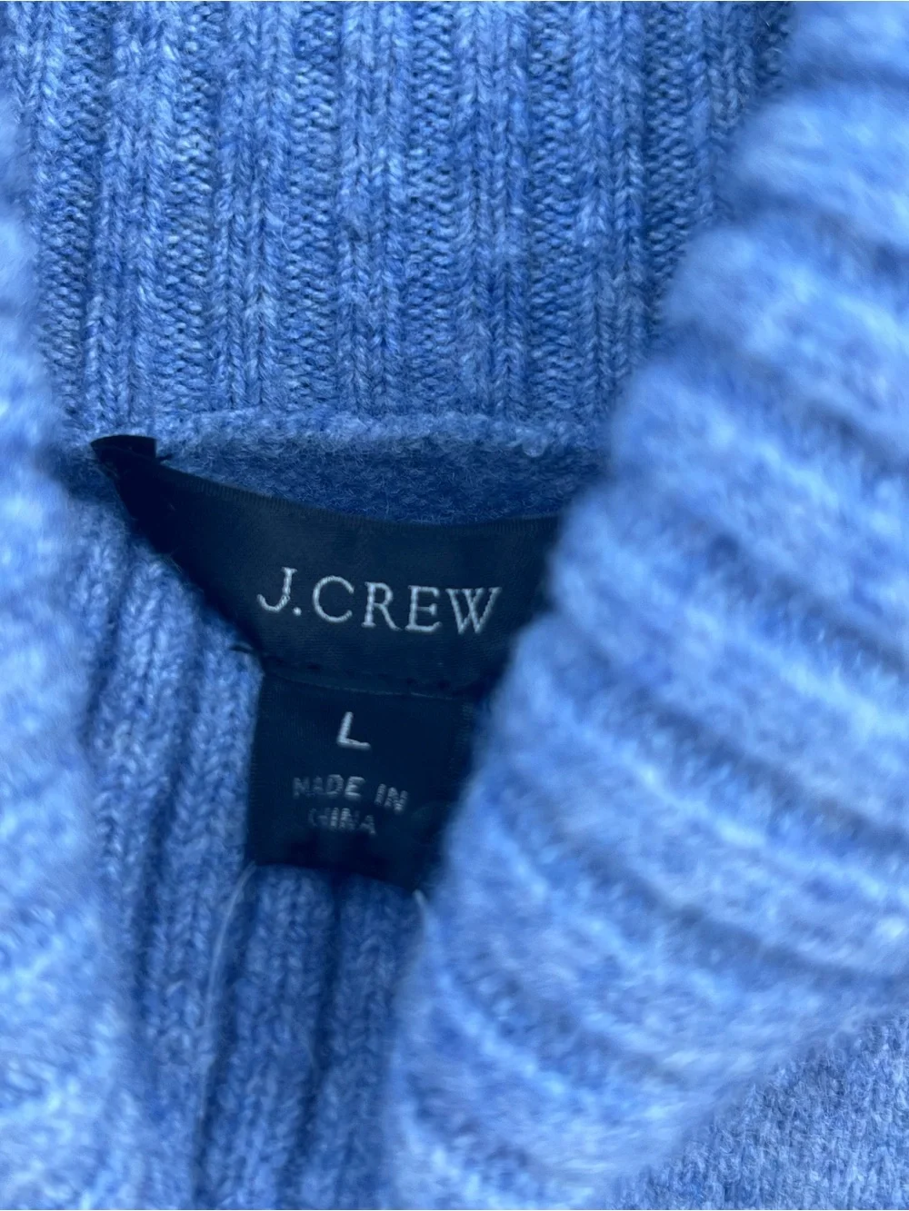 J.Crew turtle neck  Wool blend  Knit Sweater, Sz L NWT